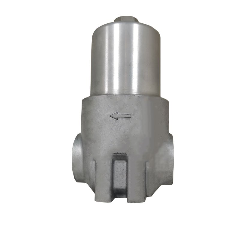 Castaluminum pressure line filter