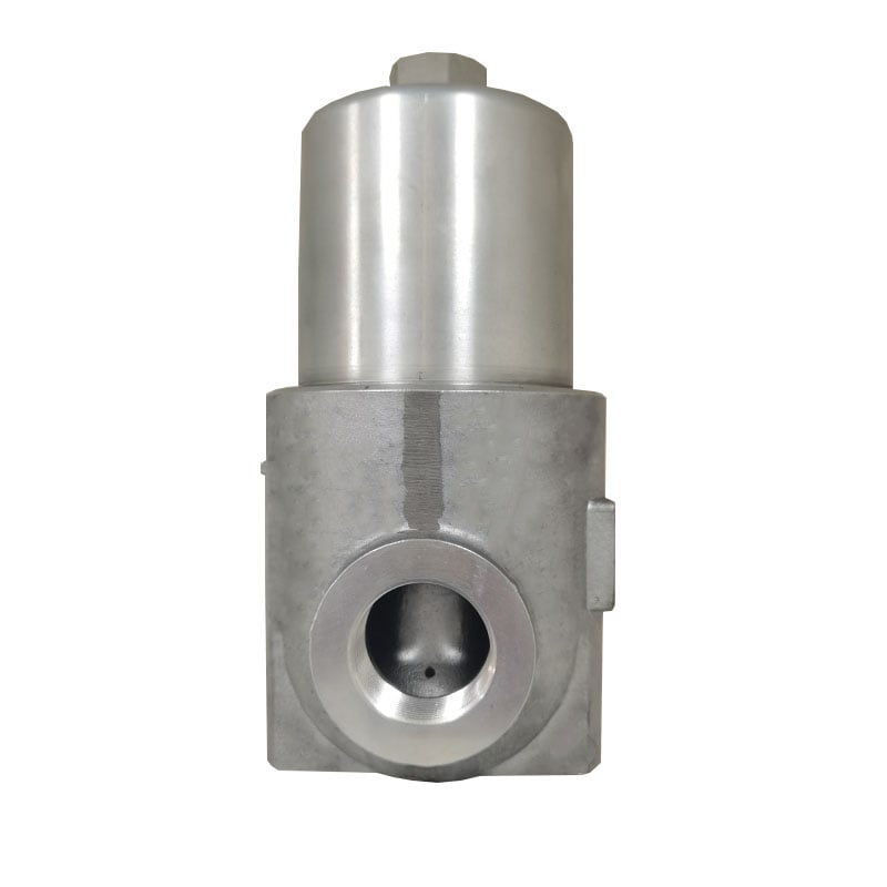 Castaluminum pressure line filter